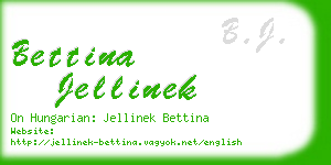 bettina jellinek business card